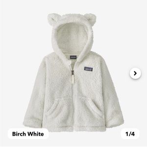 Patagonia Baby Furry Friends Fleece Hoody Size 6-12 months in Birch